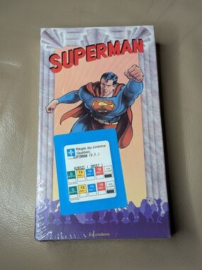 Vintage Superman Cartoon VHS (1989) French - NWT New/Sealed